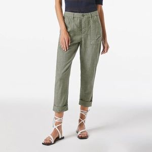 Frame Denim Le Beau 100% linen pants